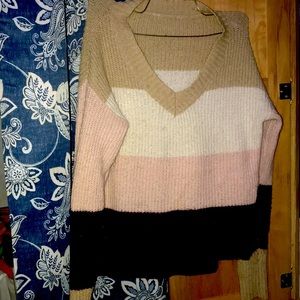 Woman’s winter sweater knitted